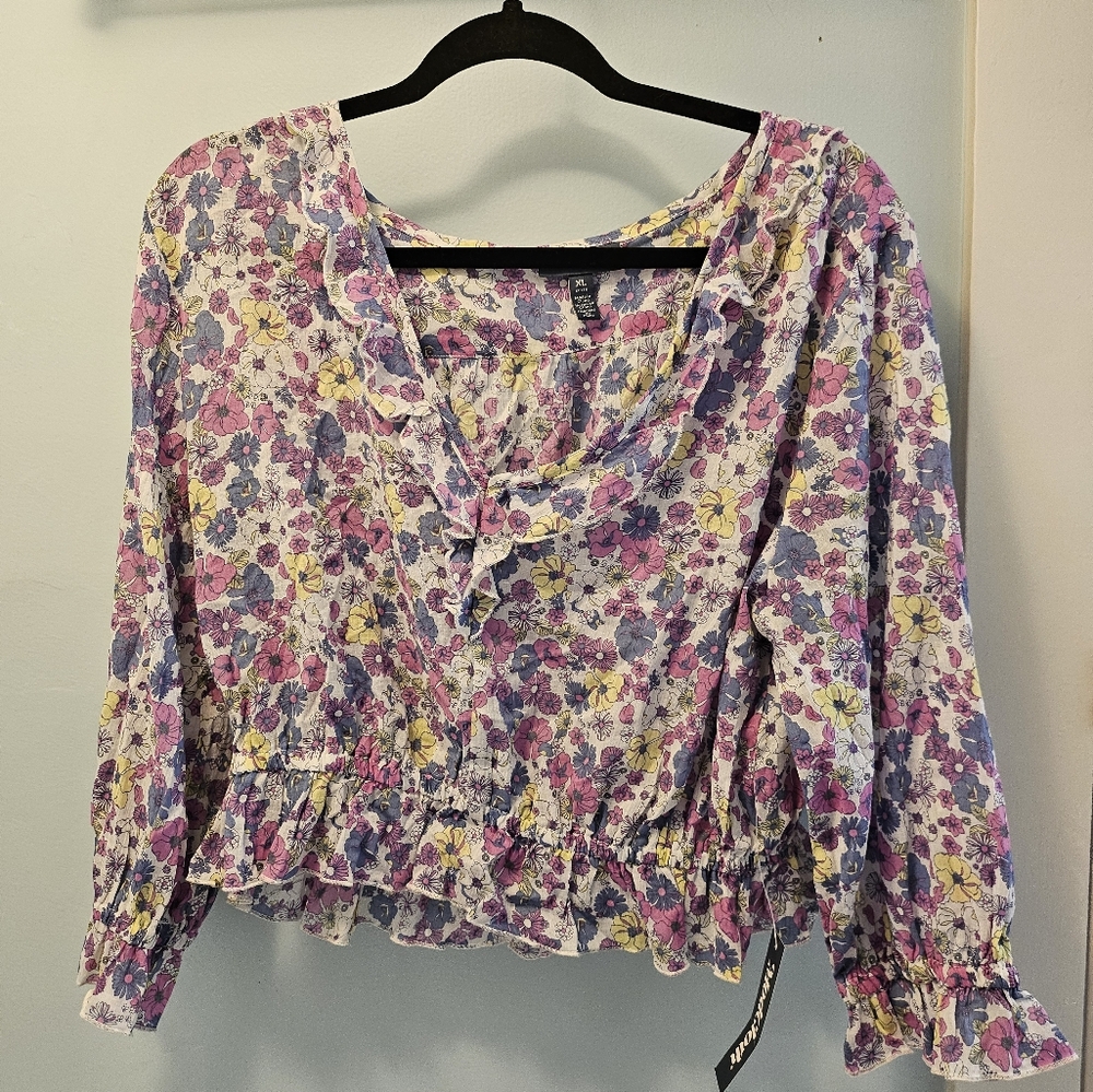 NWT Modcloth Floral Blouse